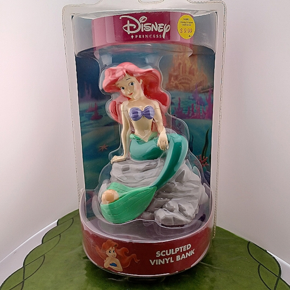Disney Little Mermaid coin Bank Vintage new in package